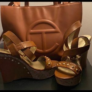 Tan Guess Sandals size 10
